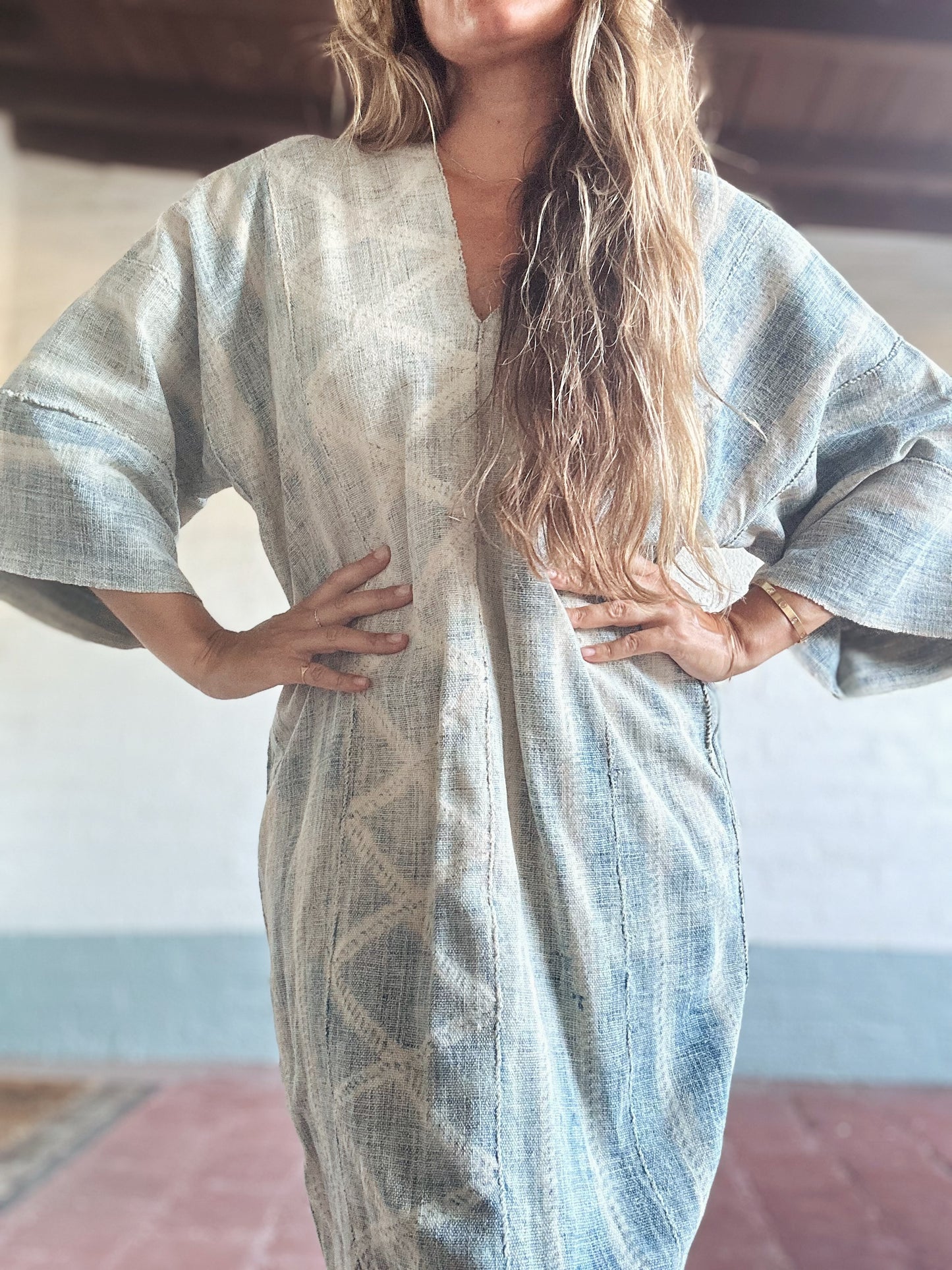 Handmade Mesa Dress in Vintage African Indigo by Summer Vega