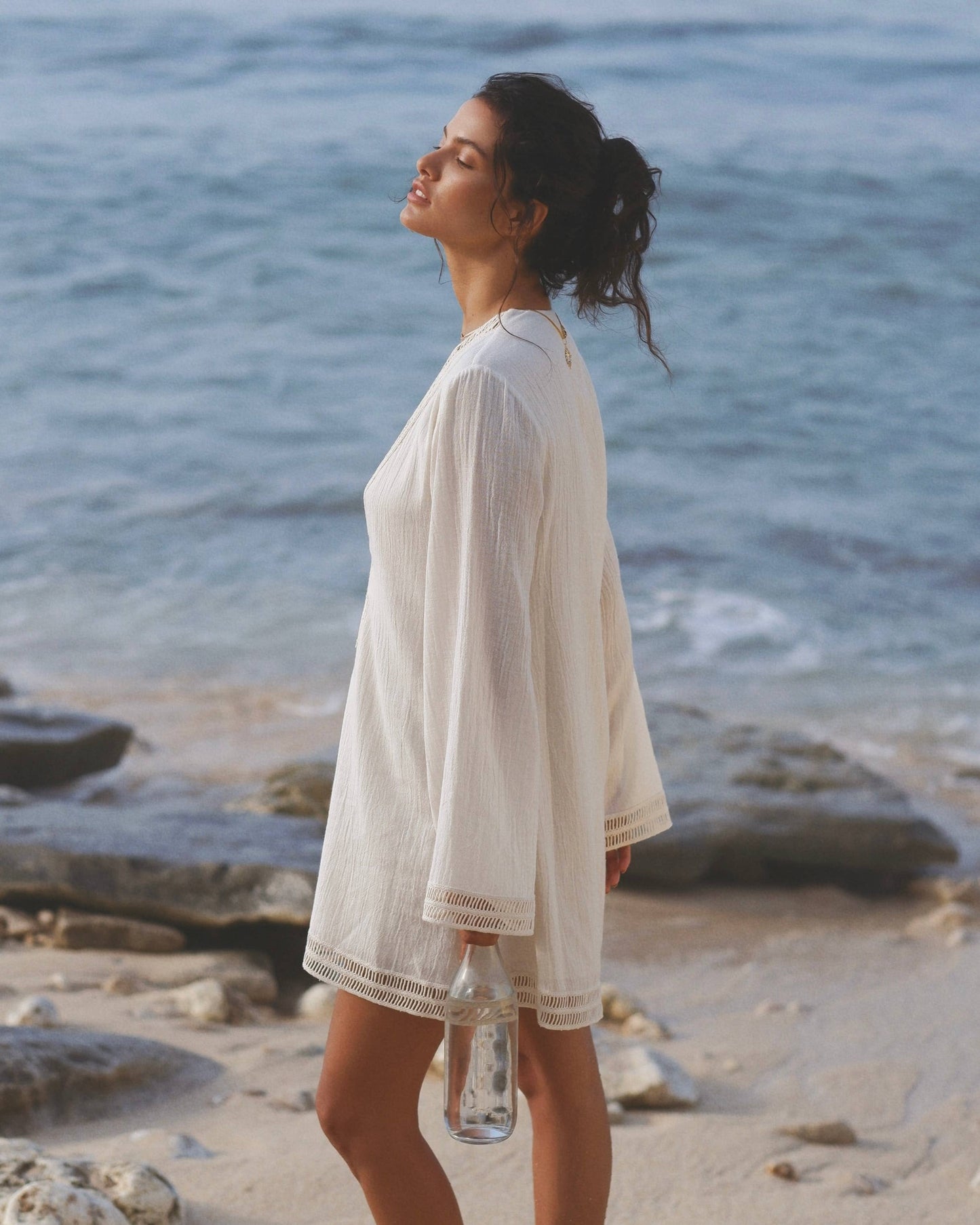 The Handloom - Positano Dress - Natural: Natural / S/M
