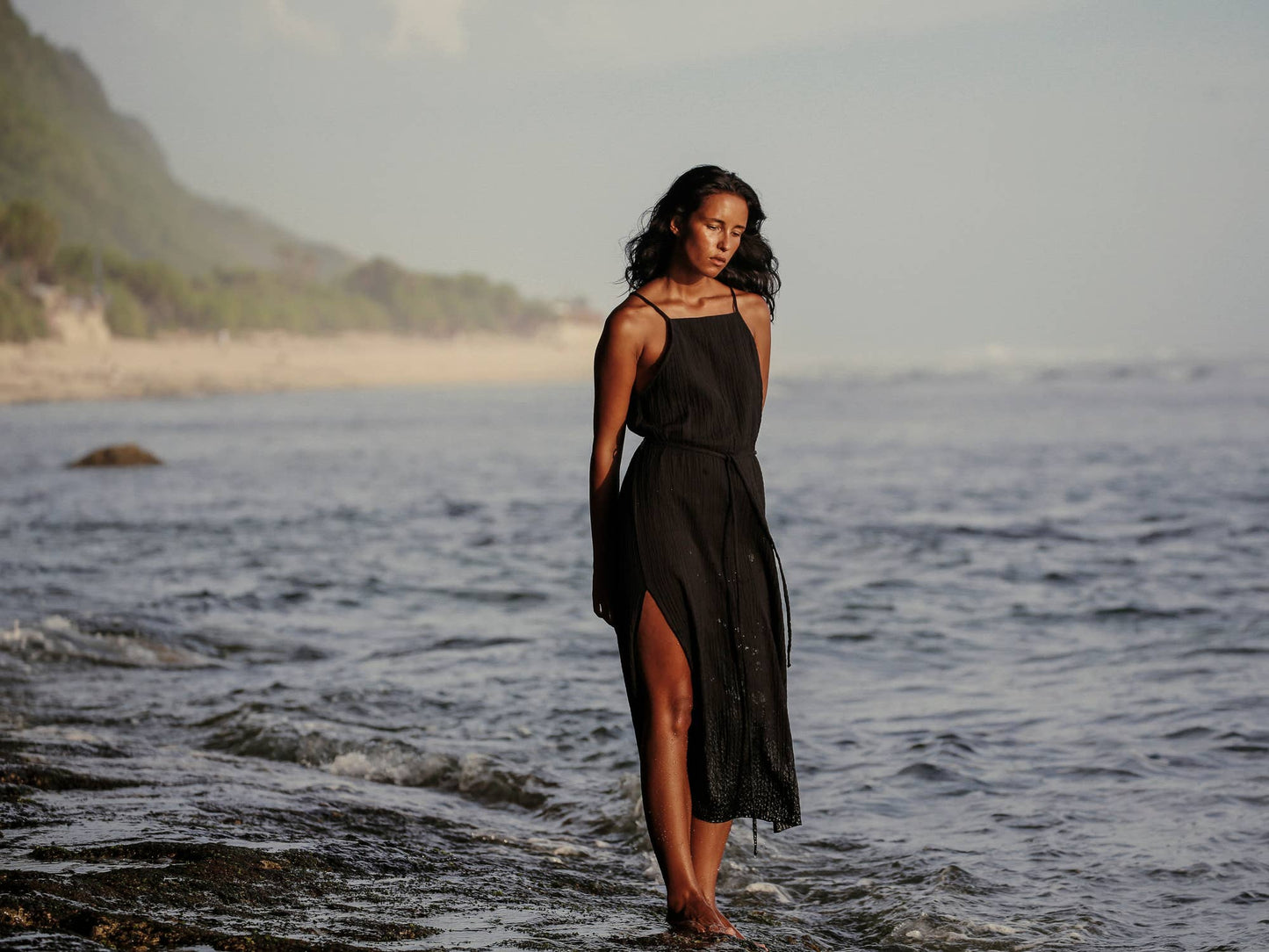The Handloom - Siesta Dress - Black: Black / M/L