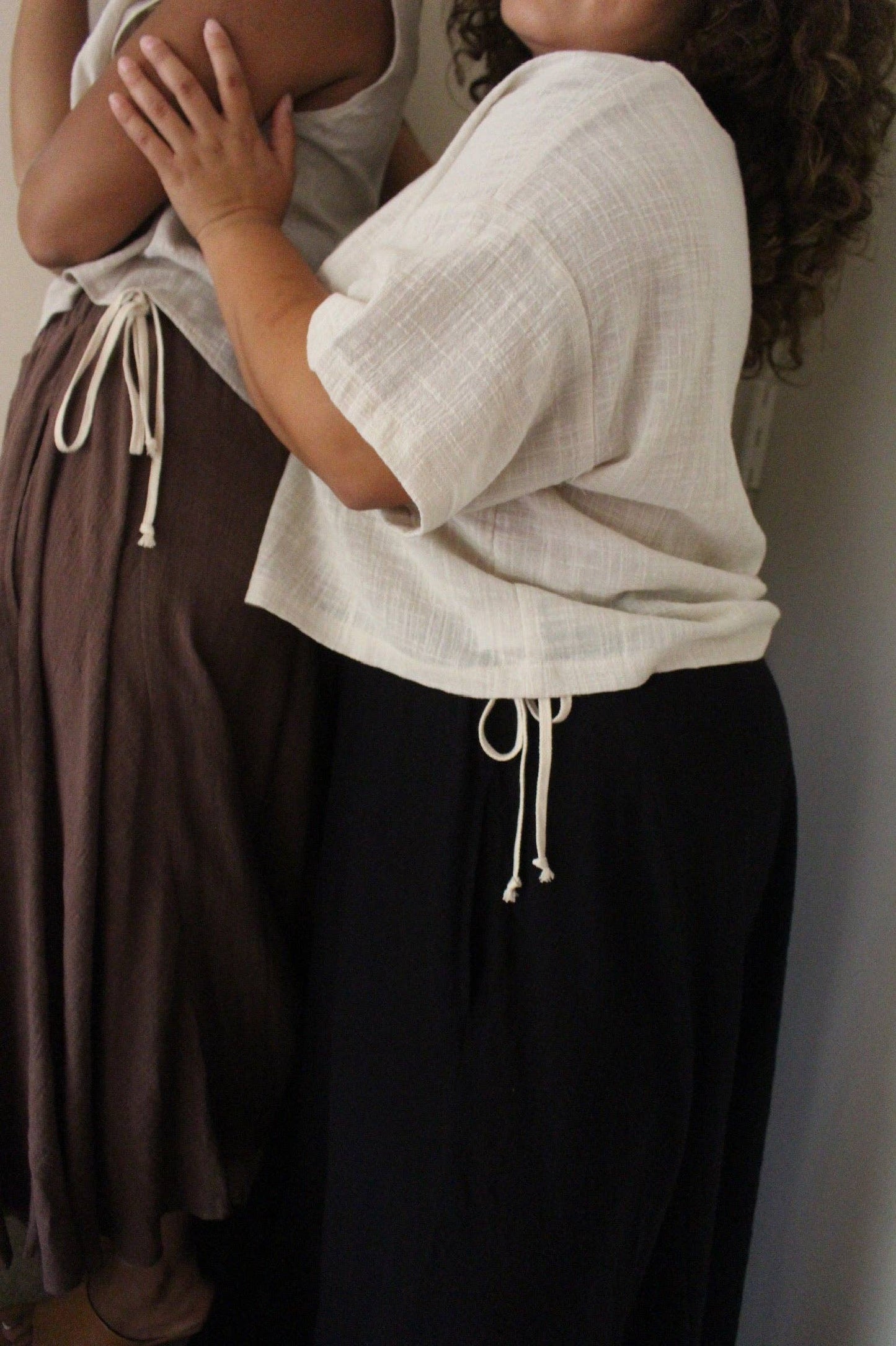 Na Nin - Laurel Cotton Gauze Skirt: Black