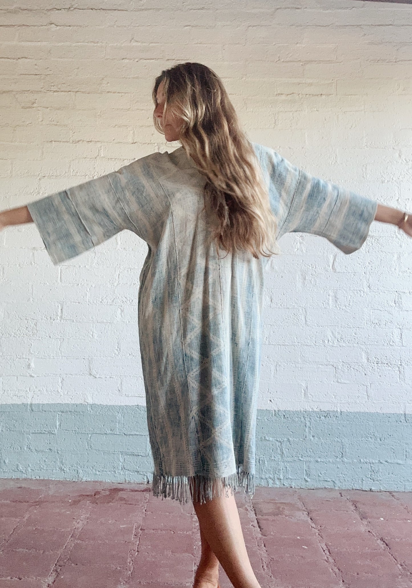 Handmade Mesa Dress in Vintage African Indigo by Summer Vega
