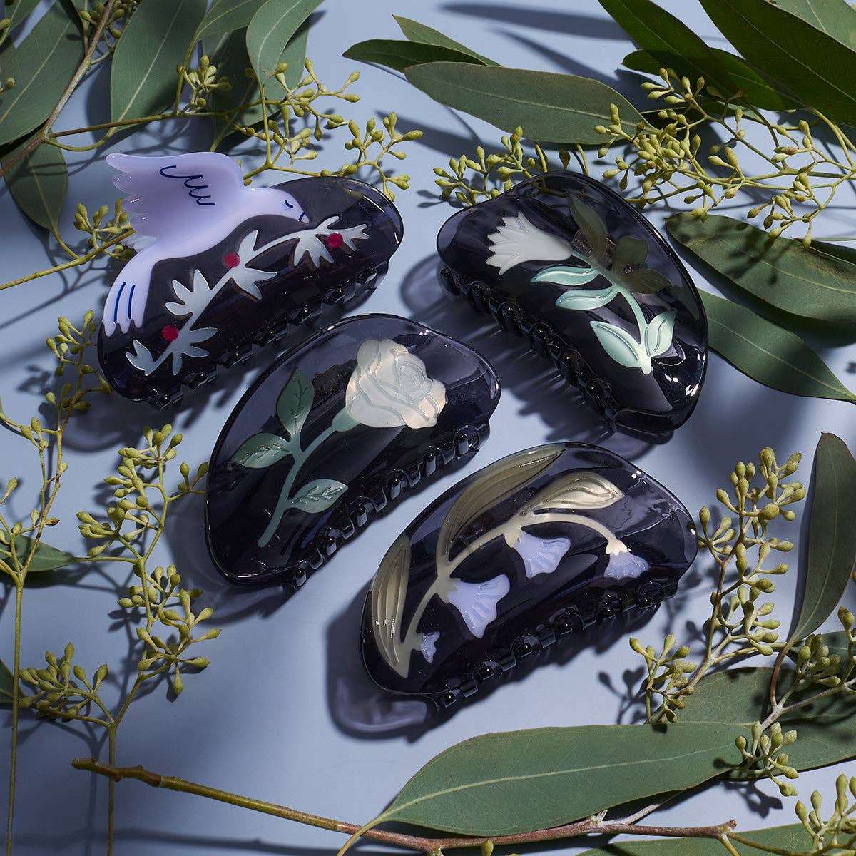 WINONA IRENE - Moonflower Vine Women's Acetate Hair Claw Accessory