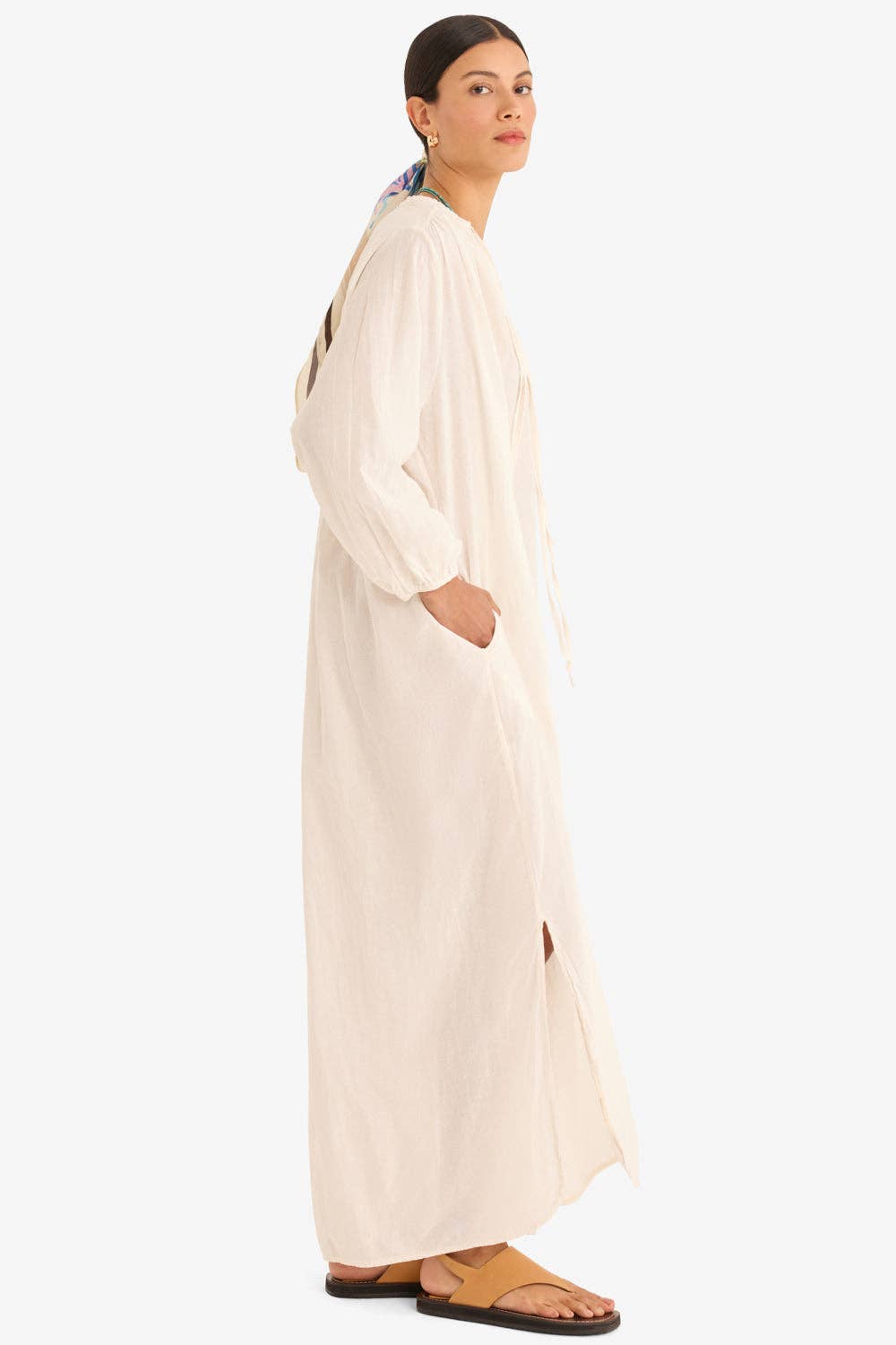 The Leah Dress in Ecru - Marché