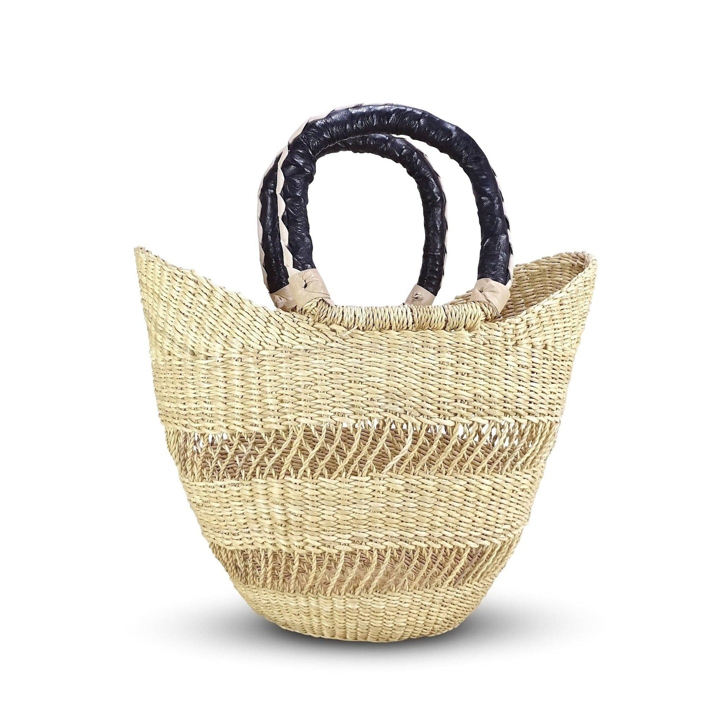 Ghanaian Medium Shopper Lacey Tote in Natural