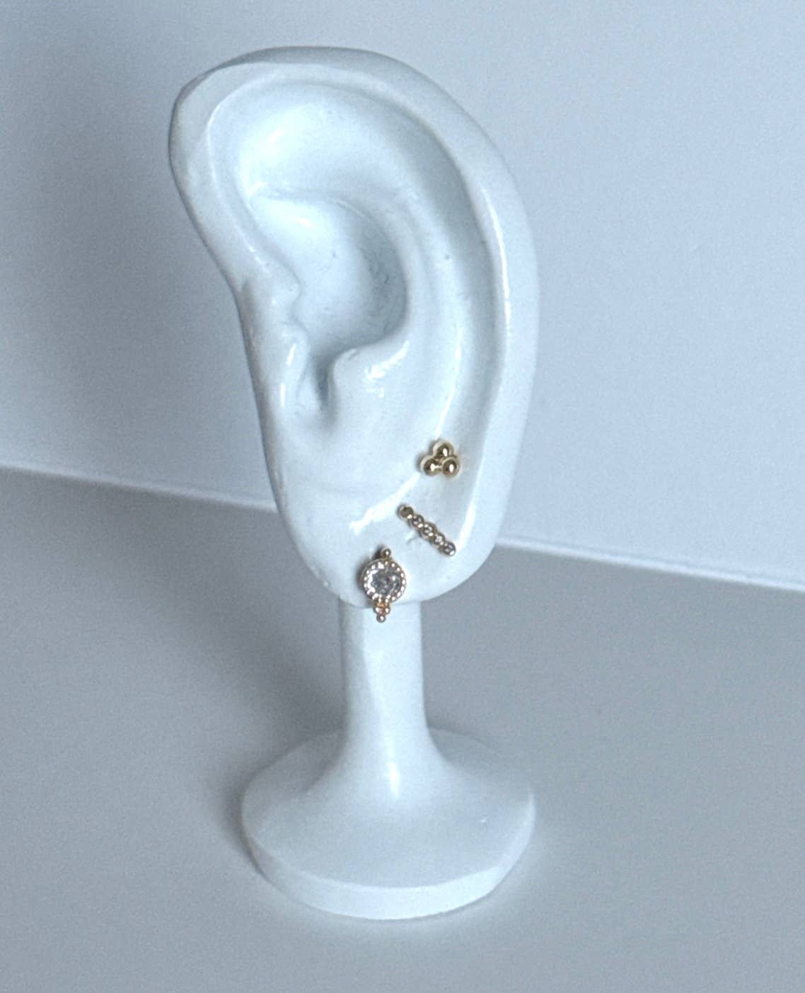 Tramps+Thieves - Little Mornings Stud Earrings: 3 CZ