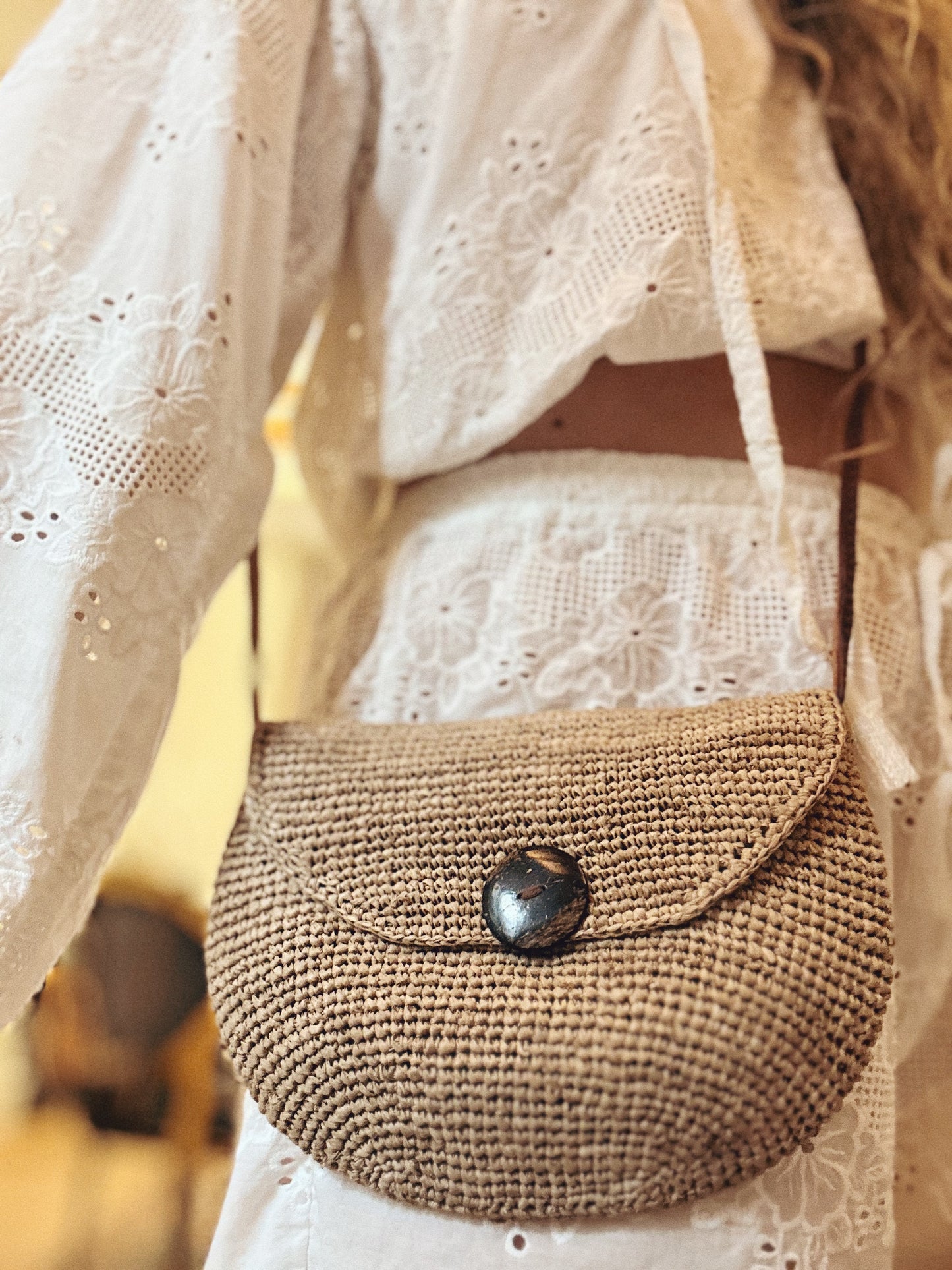 Saint Tropez Raffia Bag in Natural