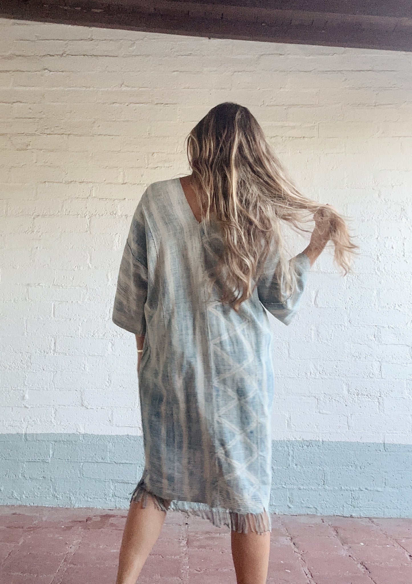 Handmade Mesa Dress in Vintage African Indigo by Summer Vega