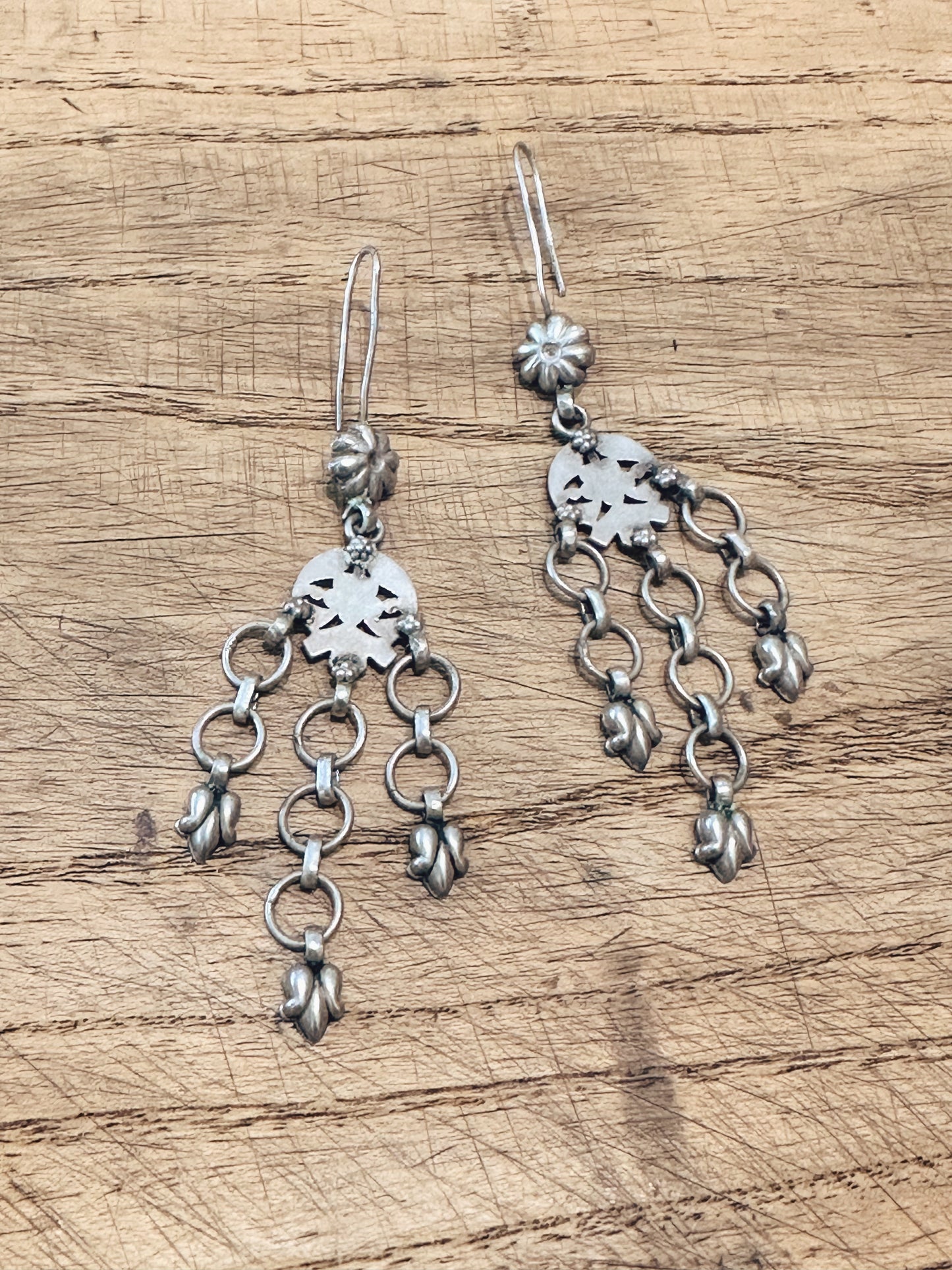 Antique Sterling Spanish Drop Earrings