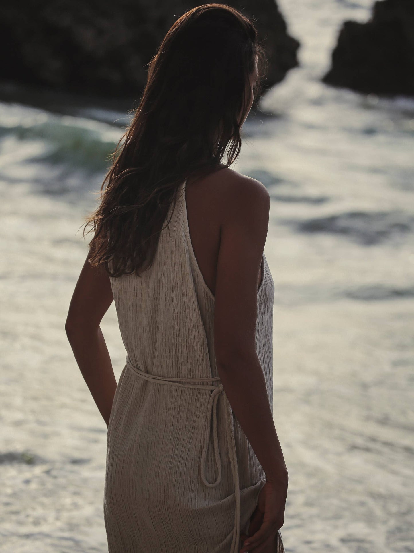 The Handloom - Siesta Dress - Oatmeal: Oatmeal / S/M