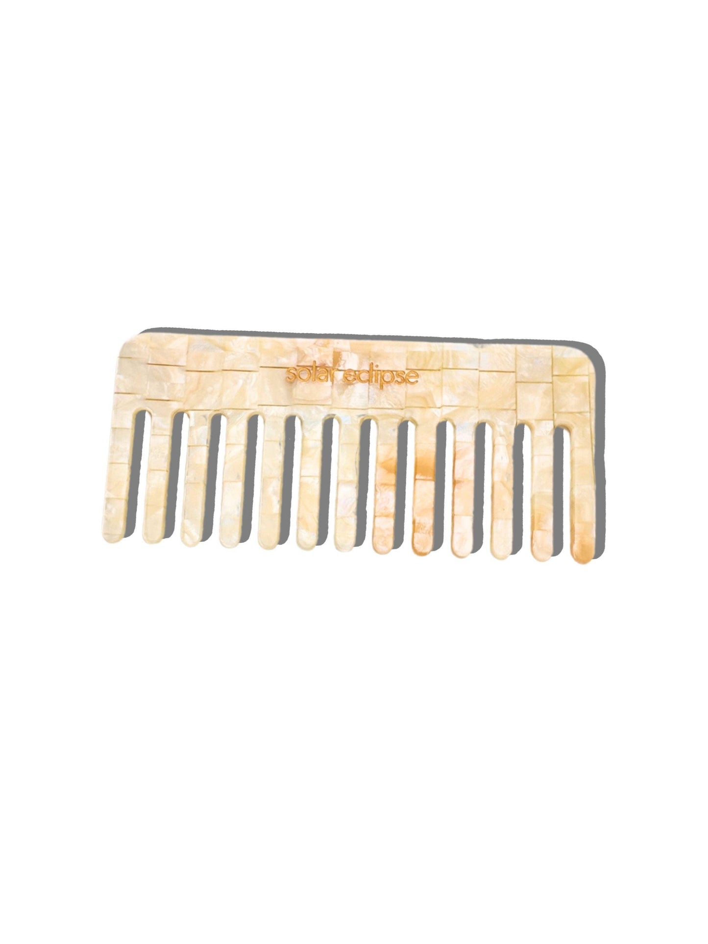 Solar Eclipse - Detangling Wide Tooth Hair Comb | Eco-Friendly Acetate
