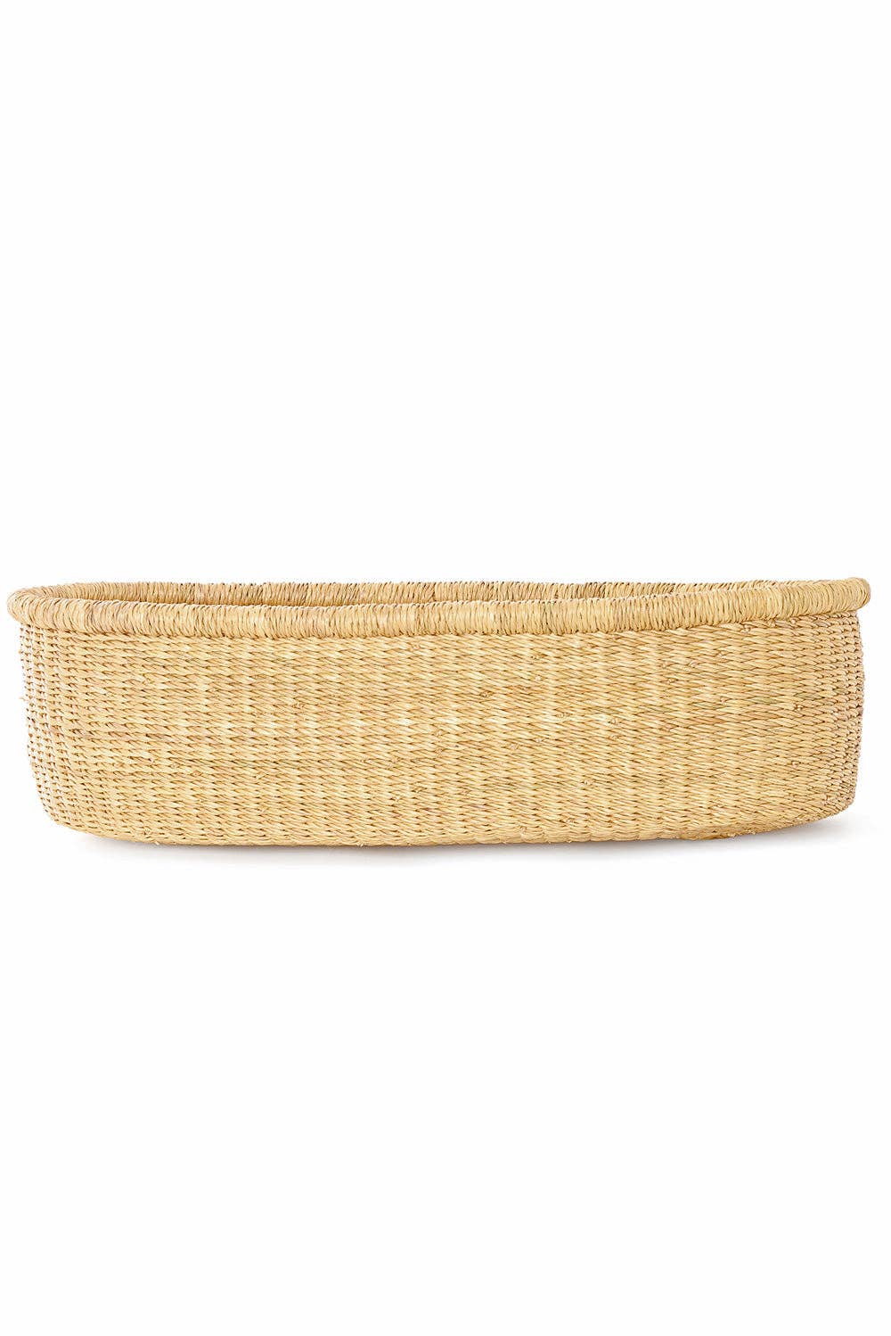 Swahili | AFRICAN MODERN - Oval Tabletop Storage Basket - Natural