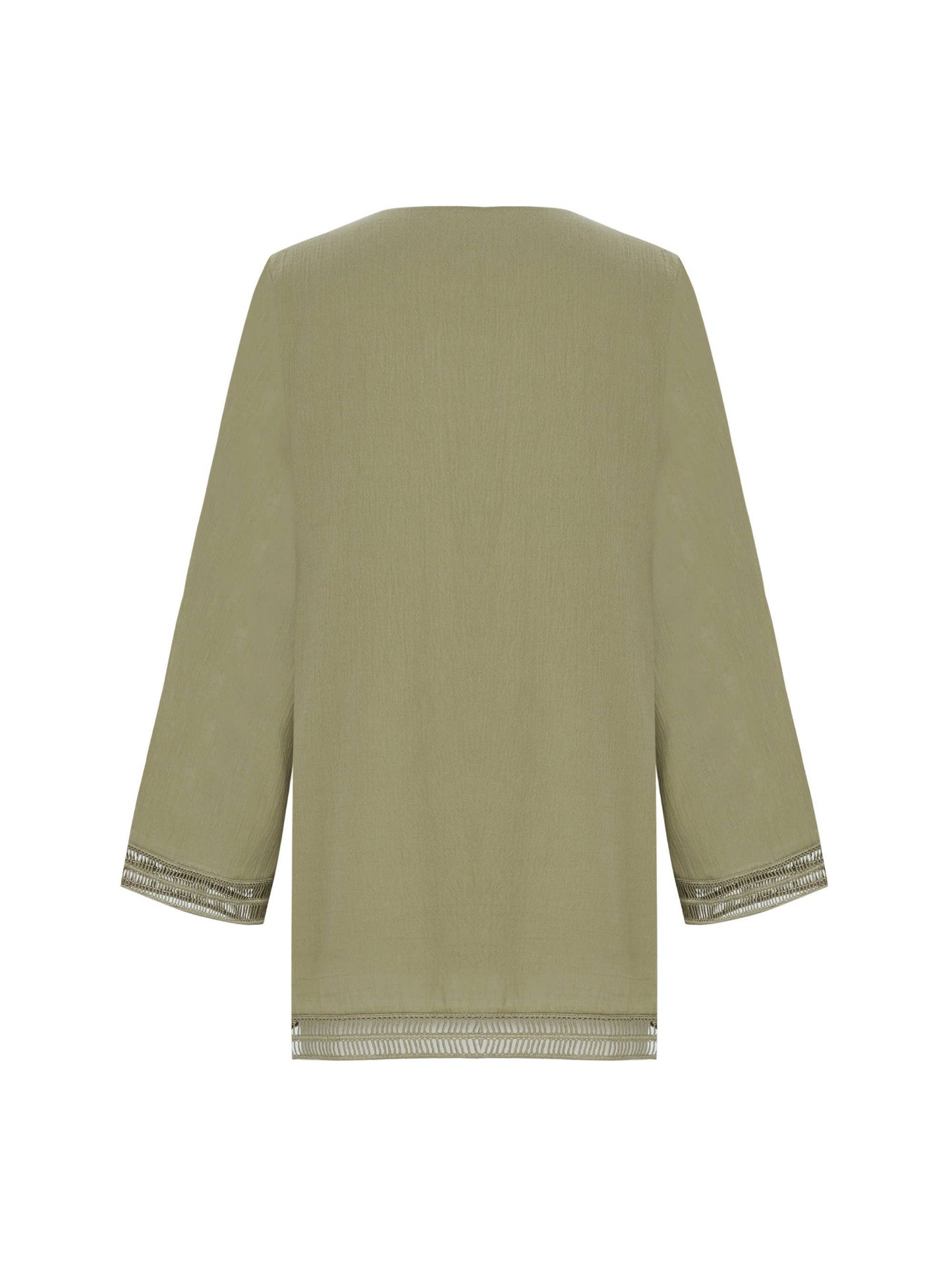 The Handloom - Positano Dress - Khaki Green: Khaki Green / S/M