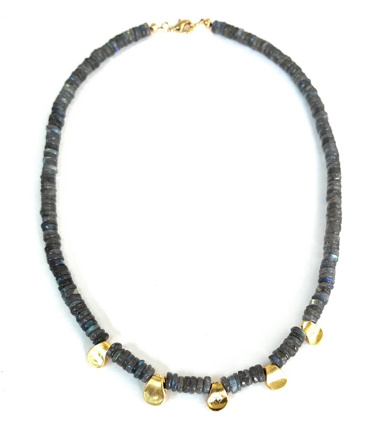 Heather Kahn - Penta Collar Necklace : Labradorite