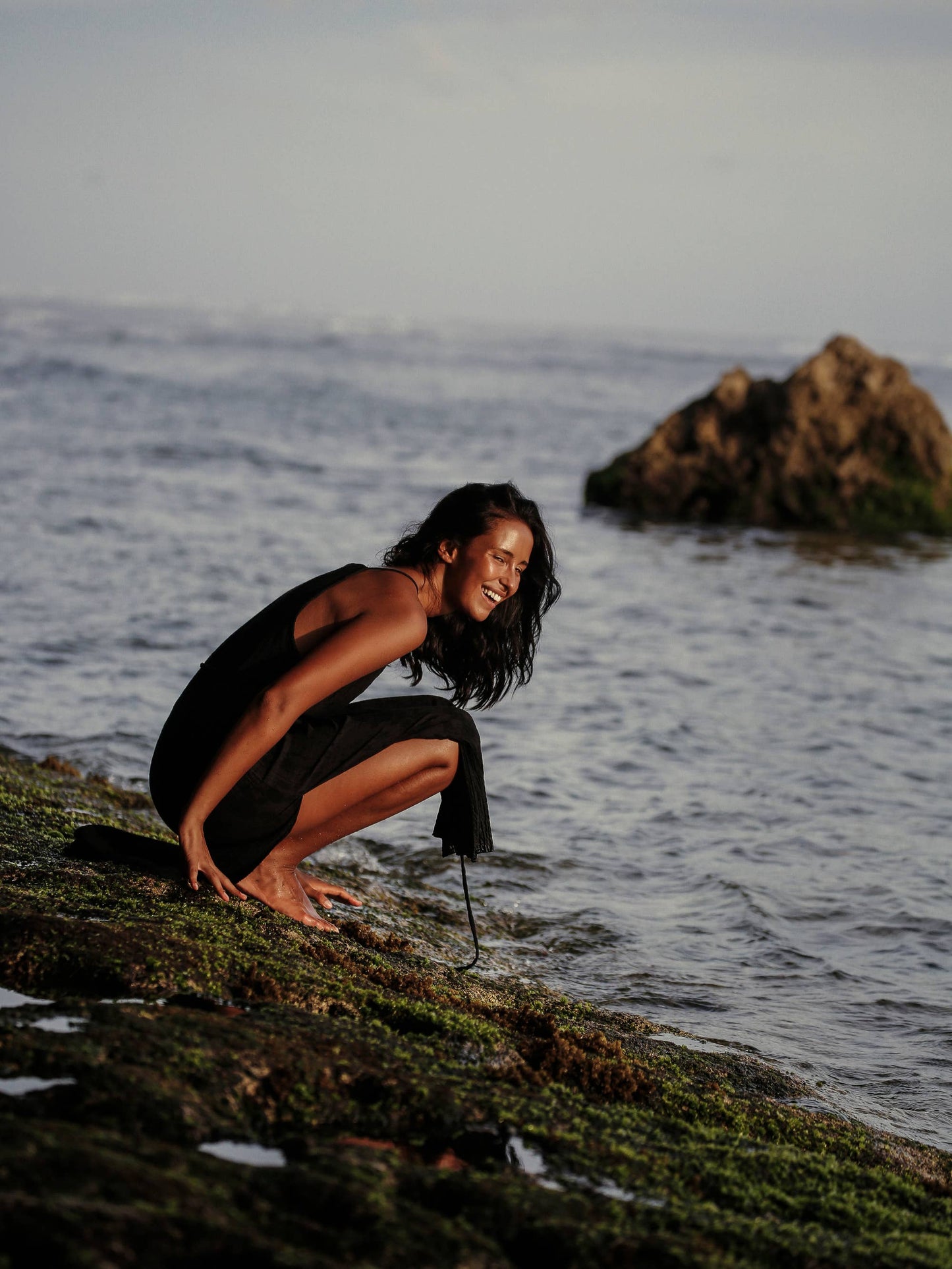 The Handloom - Siesta Dress - Black: Black / M/L