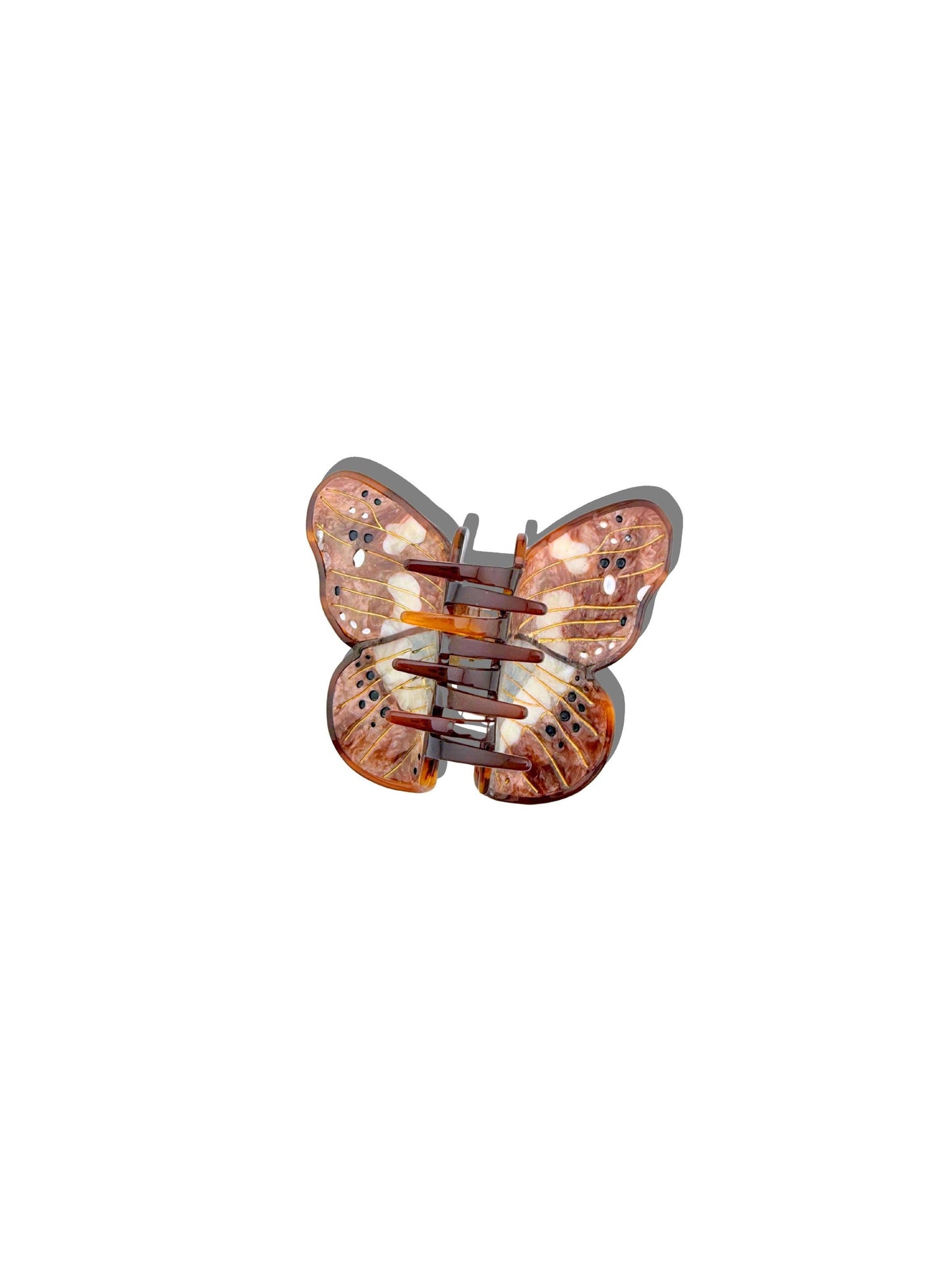 Solar Eclipse - Hand-painted Boho Butterfly Claw Hair Clip | Eco-Friendly