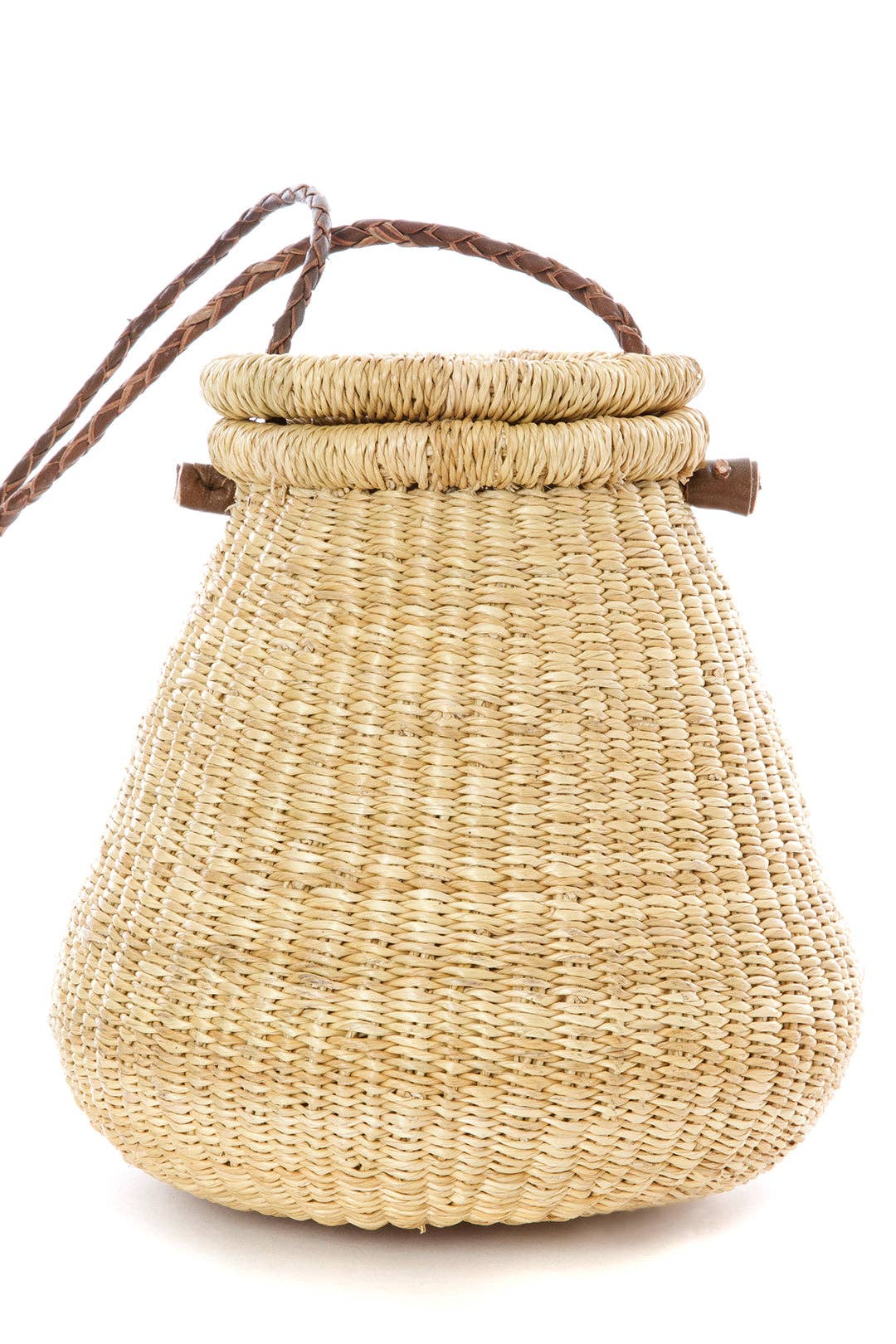 Swahili | AFRICAN MODERN - Ghanaian Rambling Rose Lidded Basket Purse