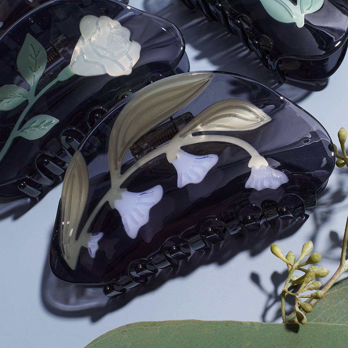 WINONA IRENE - Moonflower Vine Women's Acetate Hair Claw Accessory