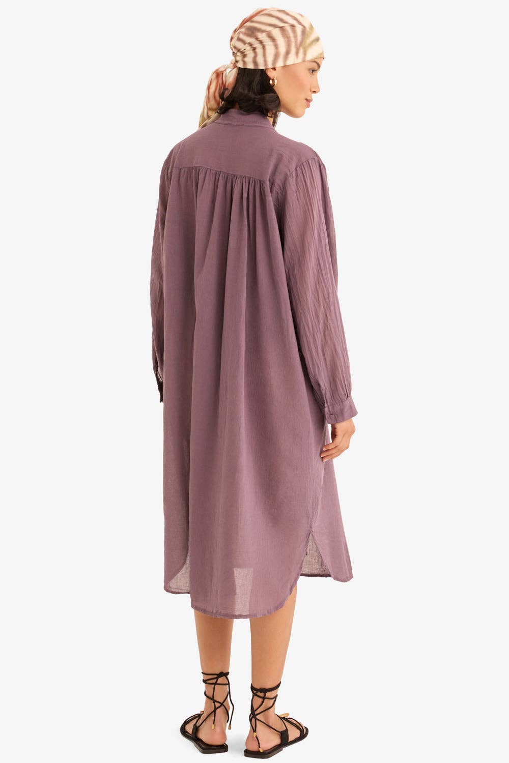 The Romi Dress in Aubergine - Marché