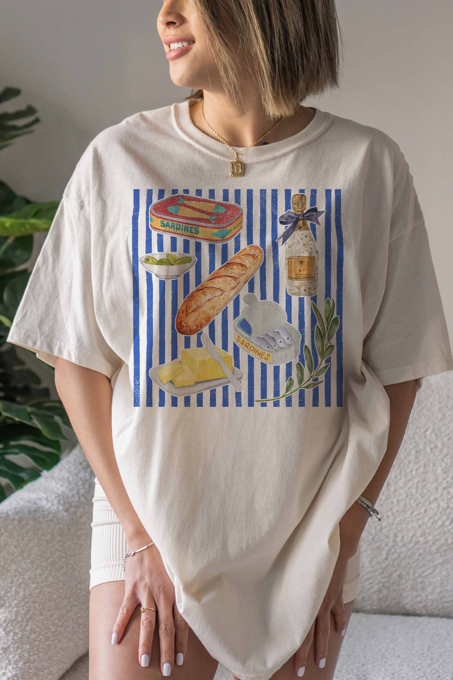 FRENCH FOOD GALLERY OVERSIZED TEE