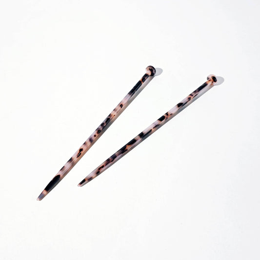 Knitting Needle Hair Stick Set