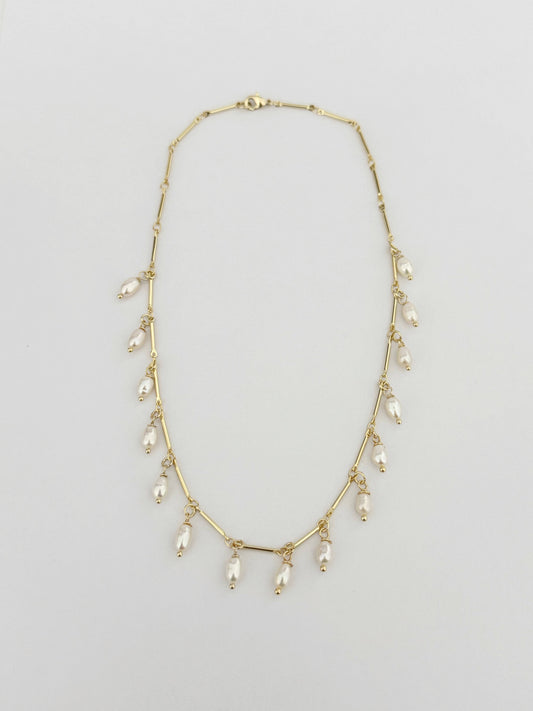Tramps+Thieves - Perlitas Drop Necklace 