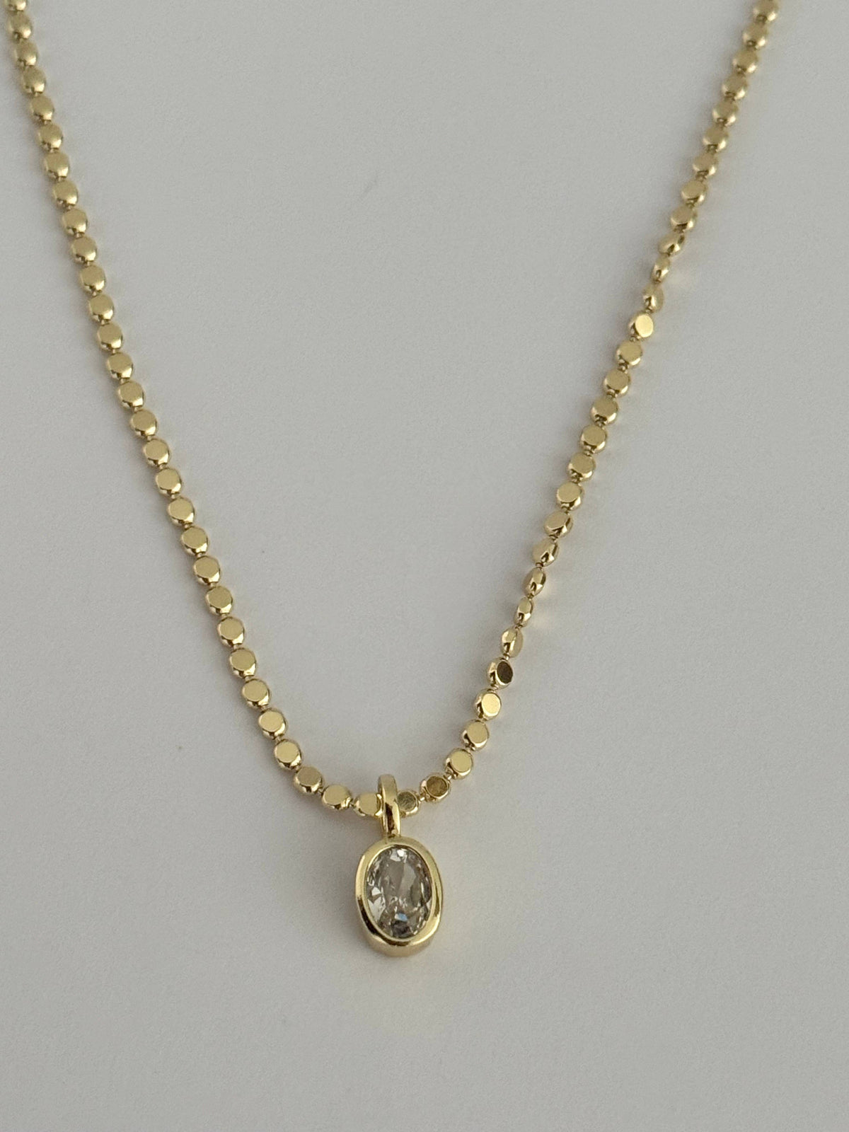 Dainty Bezel Charm Necklace