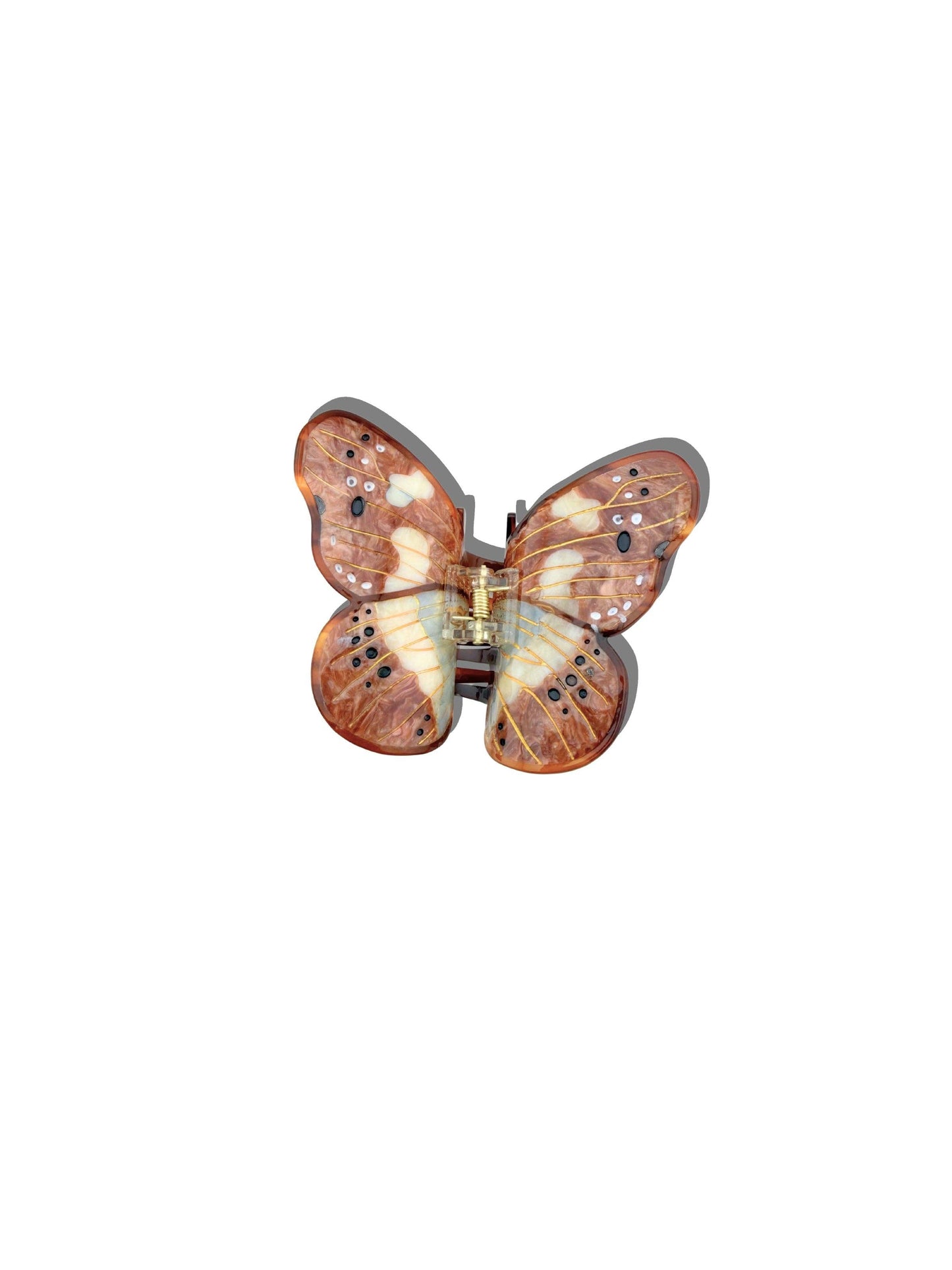 Solar Eclipse - Hand-painted Boho Butterfly Claw Hair Clip | Eco-Friendly