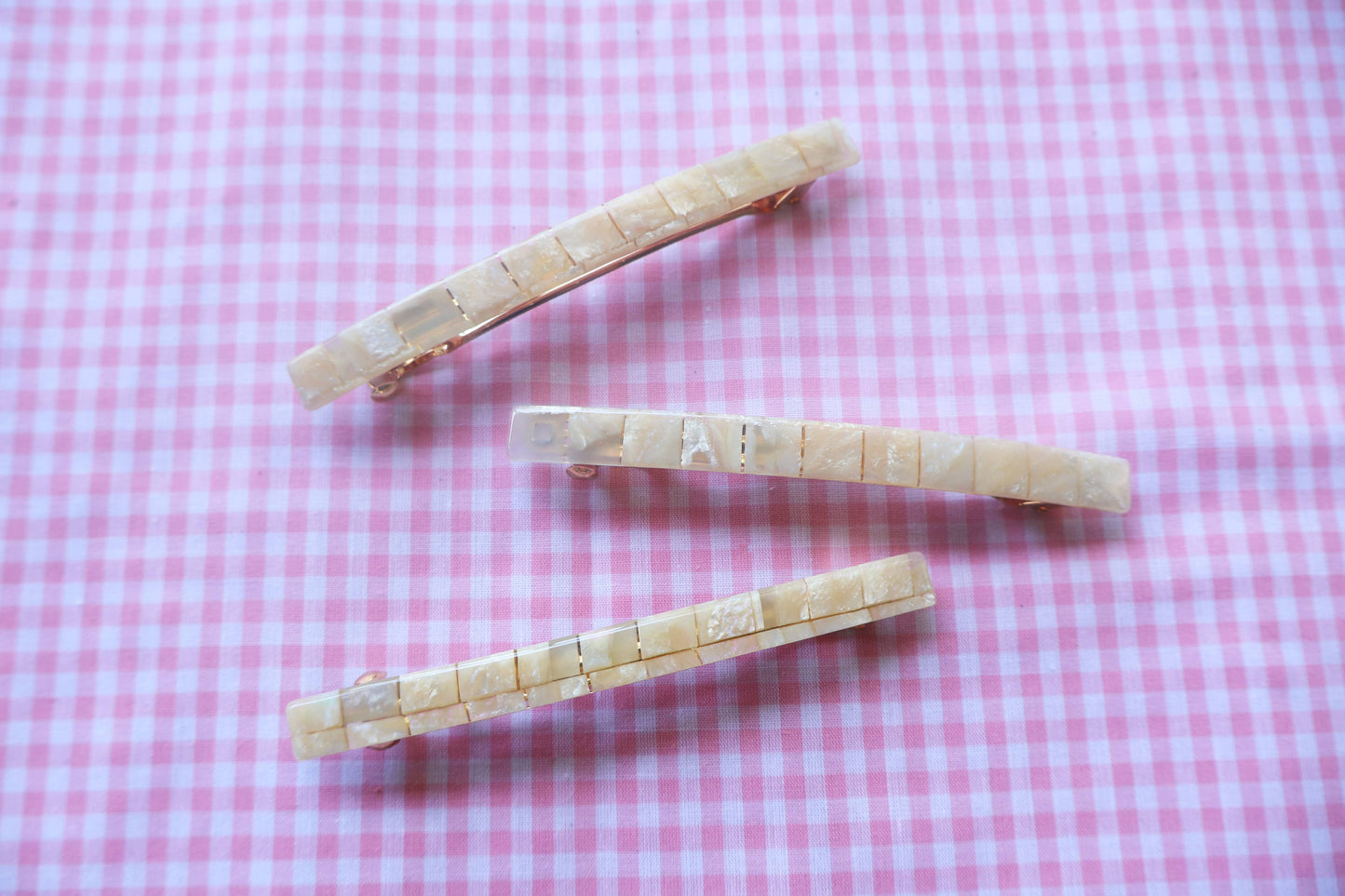 Hey Ricochet - Extra Long Barrette - Shell