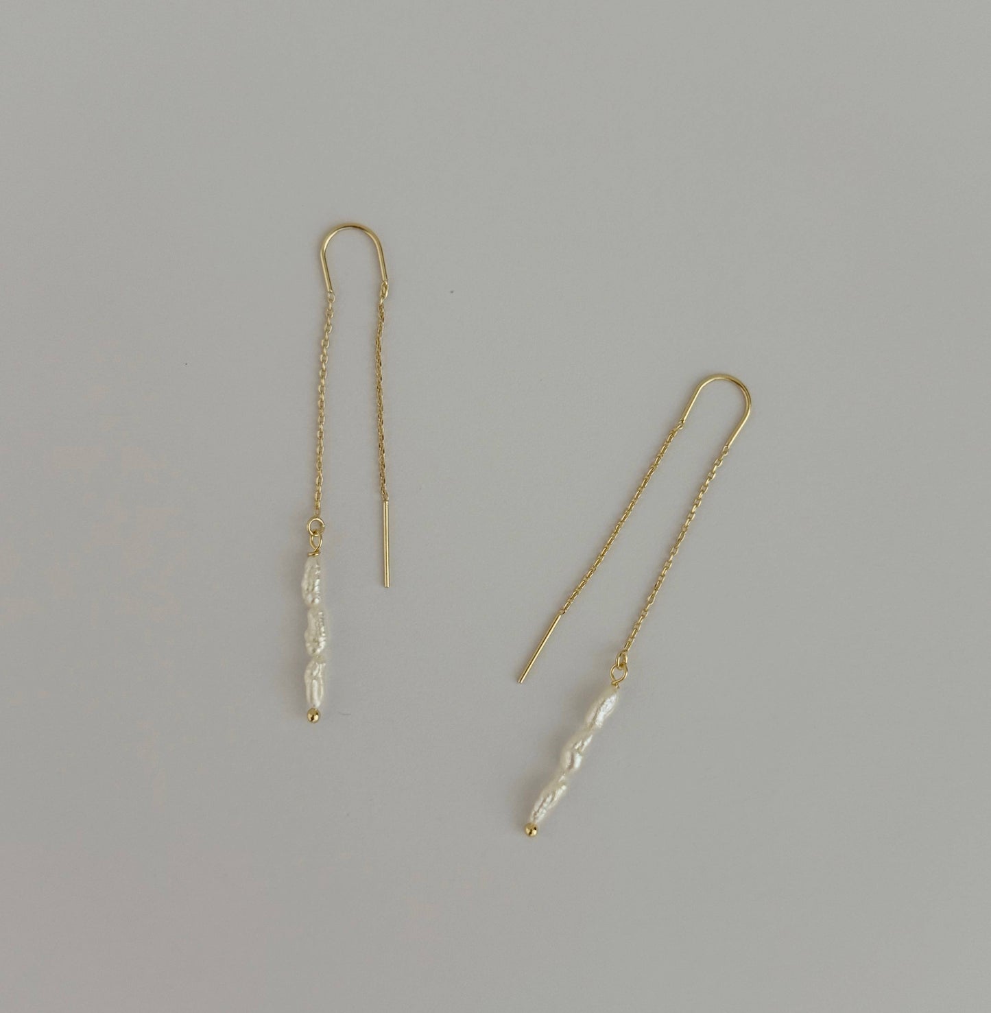 Tramps+Thieves - Little Pearl Threader Earrings