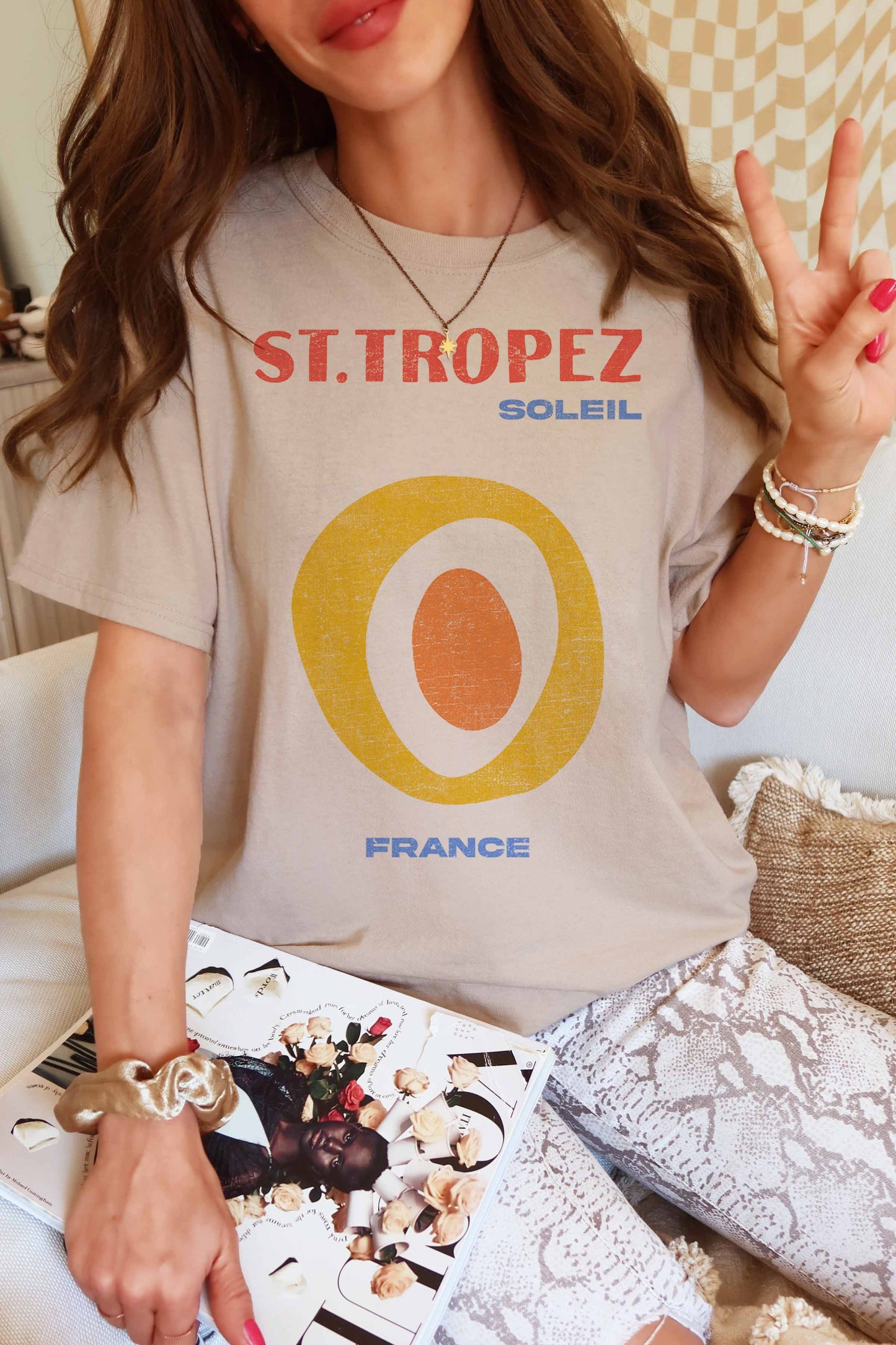 ST TROPEZ OVERSIZED TEE