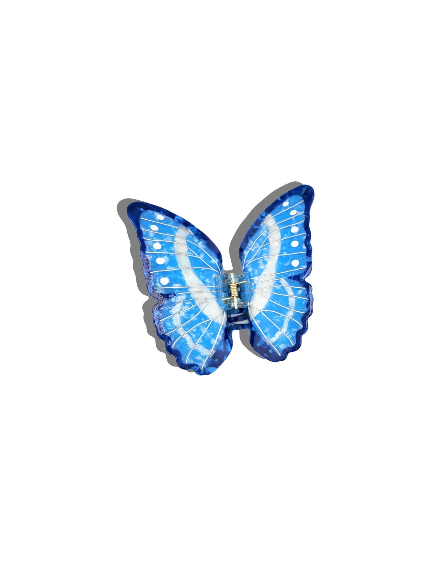 Solar Eclipse - Hand-painted Morpho Butterfly Claw Hair Clip | Eco-Friendly: Brown