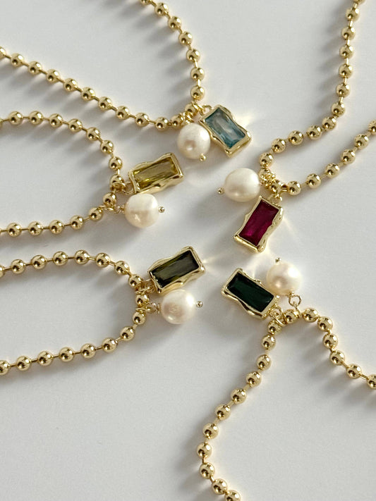 Tramps+Thieves - Cine Necklace : Olive