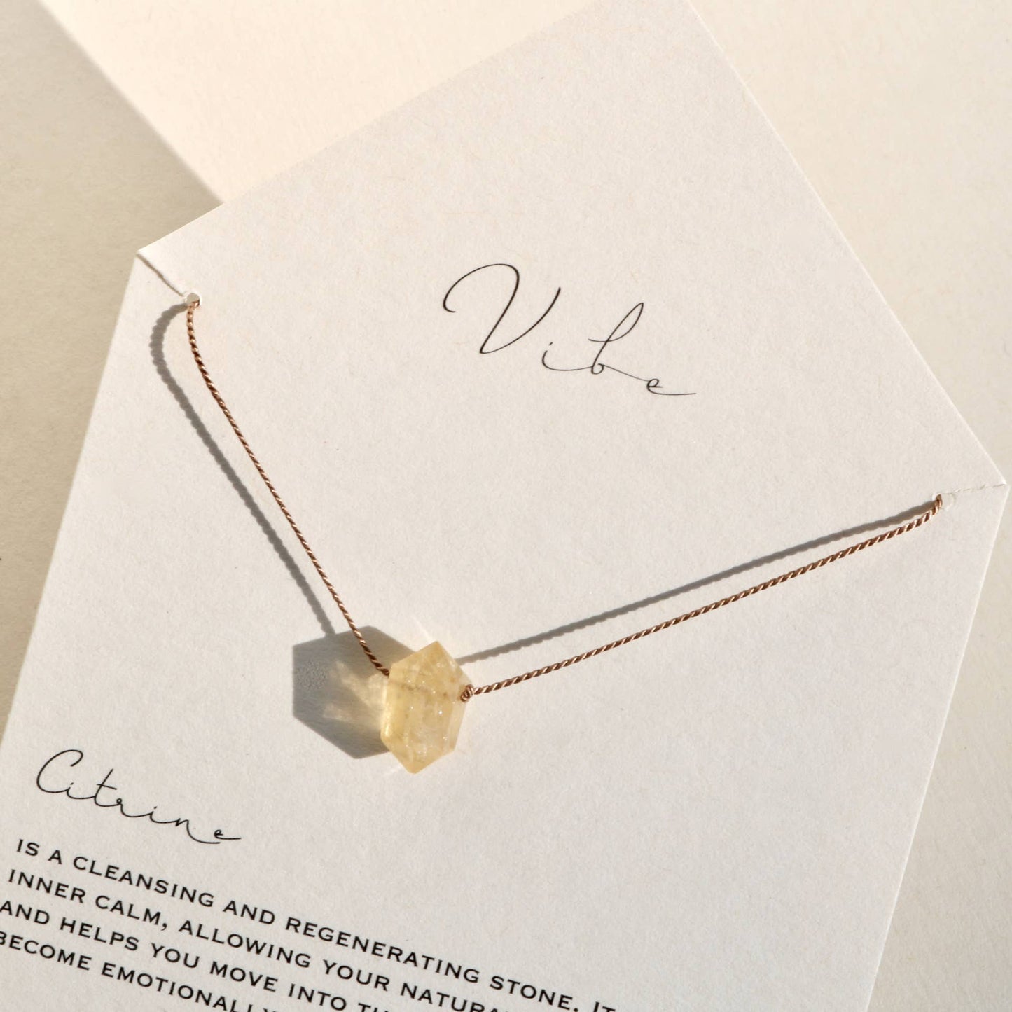 Vibe - VIBE NECKLACE | CITRINE
