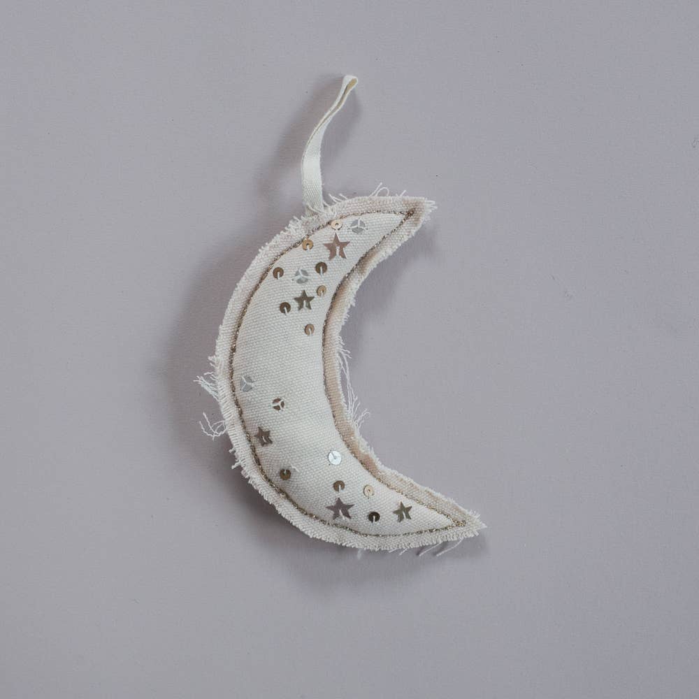 Metallic Confetti Moon Sachet/Ornament