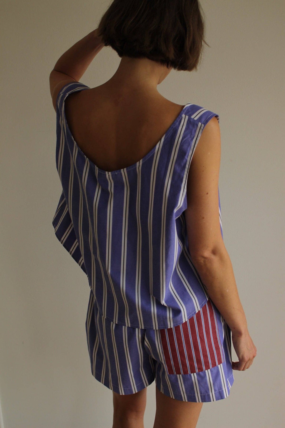 Na Nin - Marni Paper Cotton Patch Pocket Cropped Tank