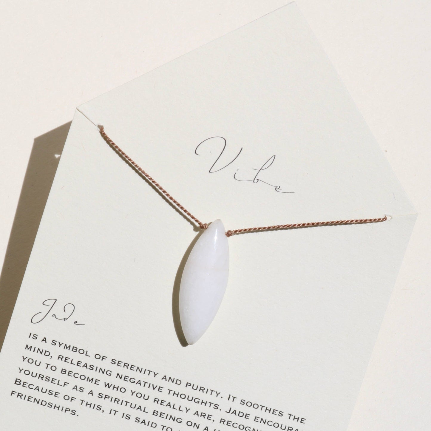 Vibe - VIBE NECKLACE | WHITE JADE PETAL