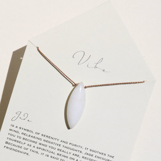 Vibe - VIBE NECKLACE | WHITE JADE PETAL