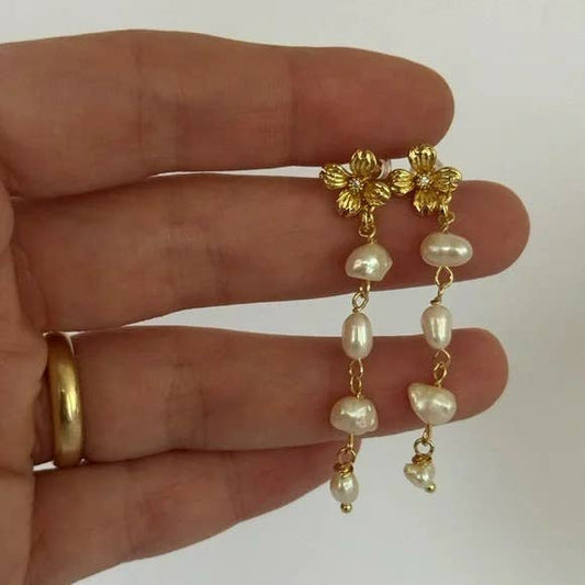 Tramps+Thieves - Nicoletta Pearl Drop Earrings