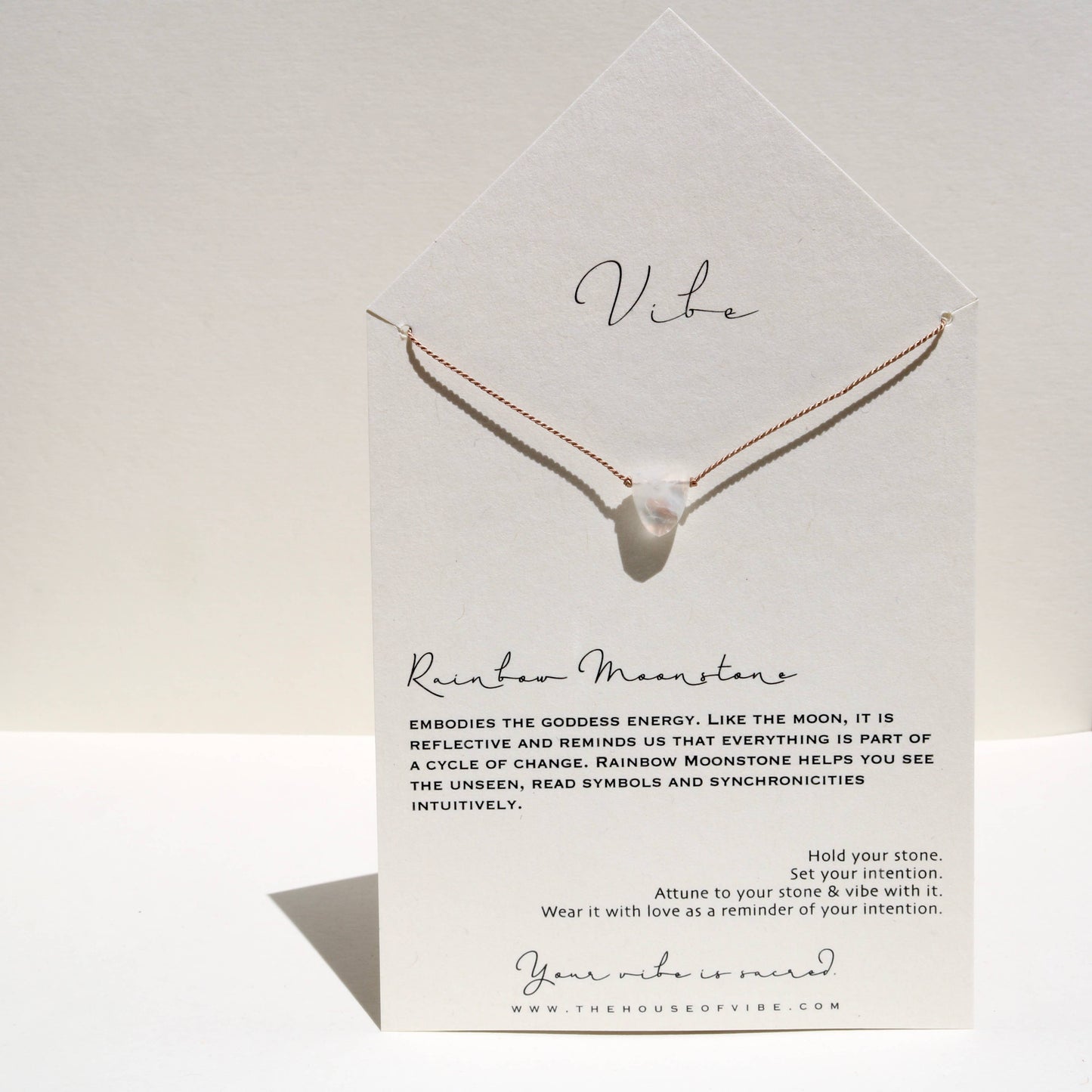 Vibe - VIBE NECKLACE | RAINBOW MOONSTONE FLARE
