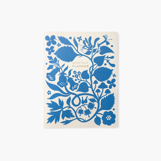 Botanica Paper Co. - BLUE FLORAL | UNDATED MONTHLY PLANNER