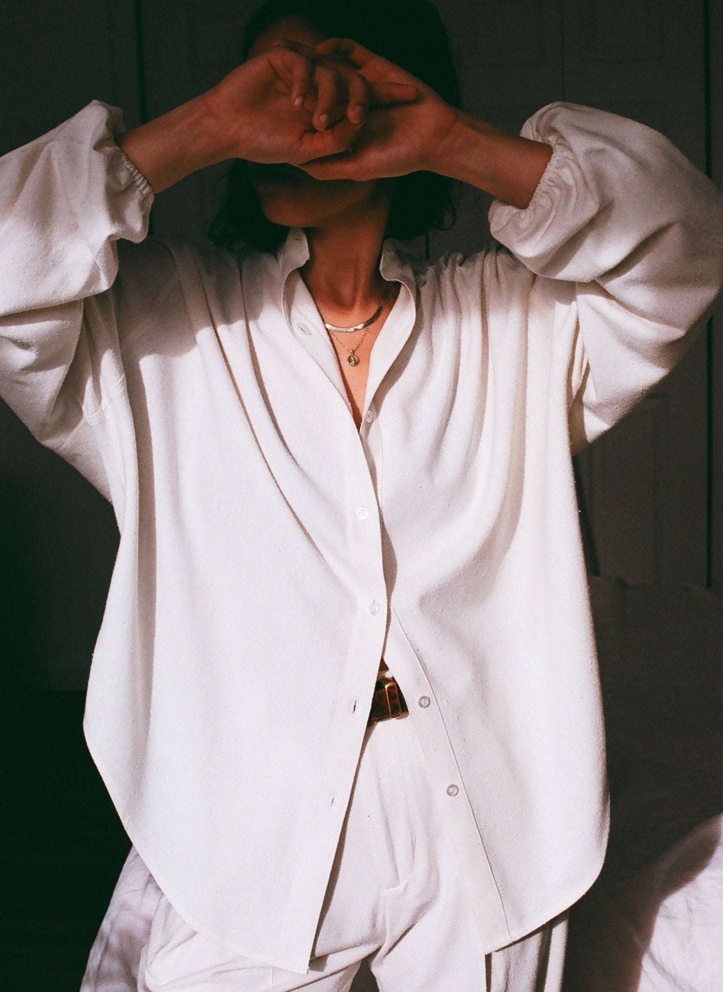 Na Nin - Gloria Raw Silk Top in Cream