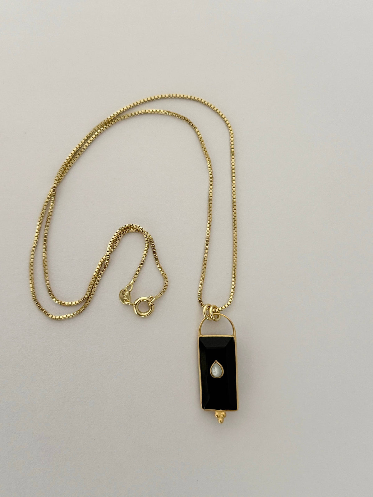 Cosmic Dust Onyx Necklace 