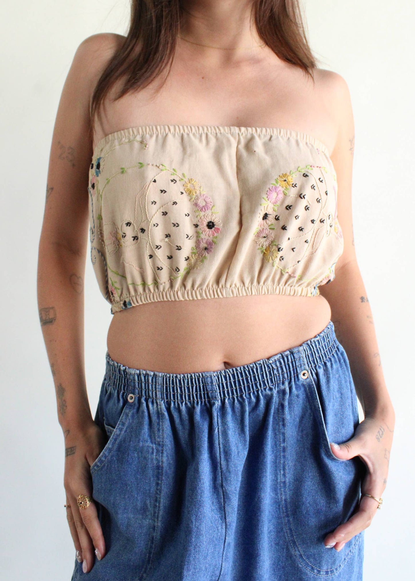 American Recycled Clothing - Embroidered Tube Top Bundle