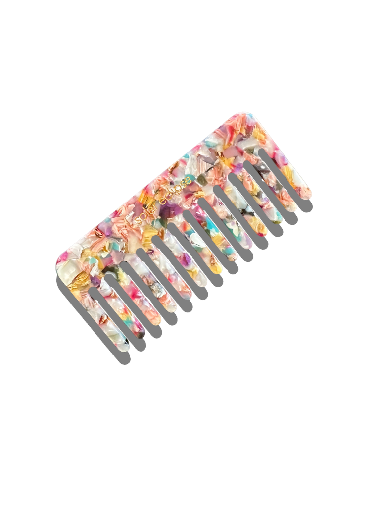 Solar Eclipse - Detangling Wide Tooth Hair Comb | Eco-Friendly Acetate