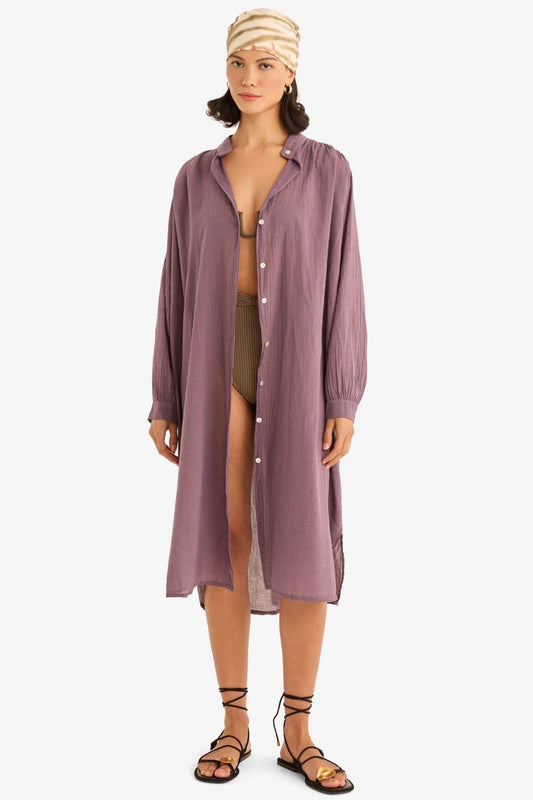 The Romi Dress in Aubergine - Marché