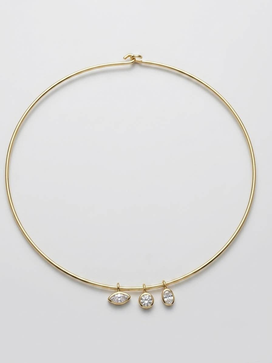 Tramps+Thieves - Bezel Charm Choker necklace 