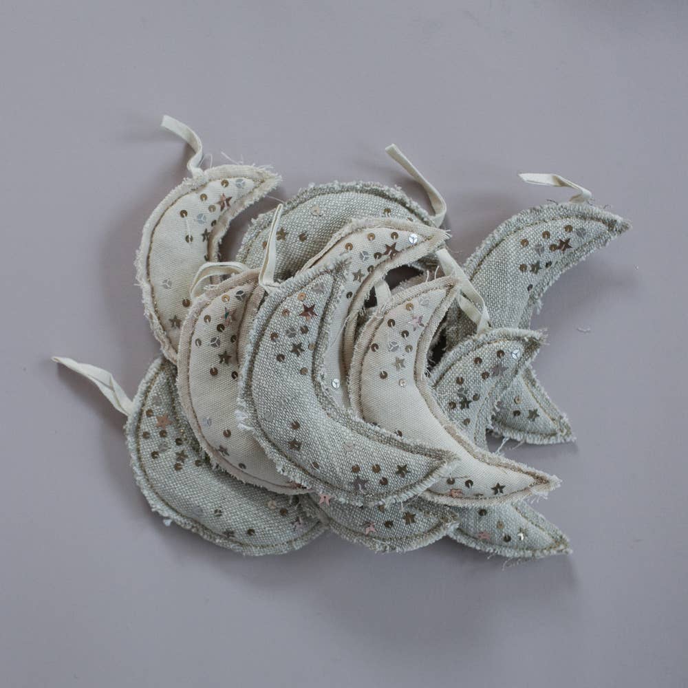 Metallic Confetti Moon Sachet/Ornament