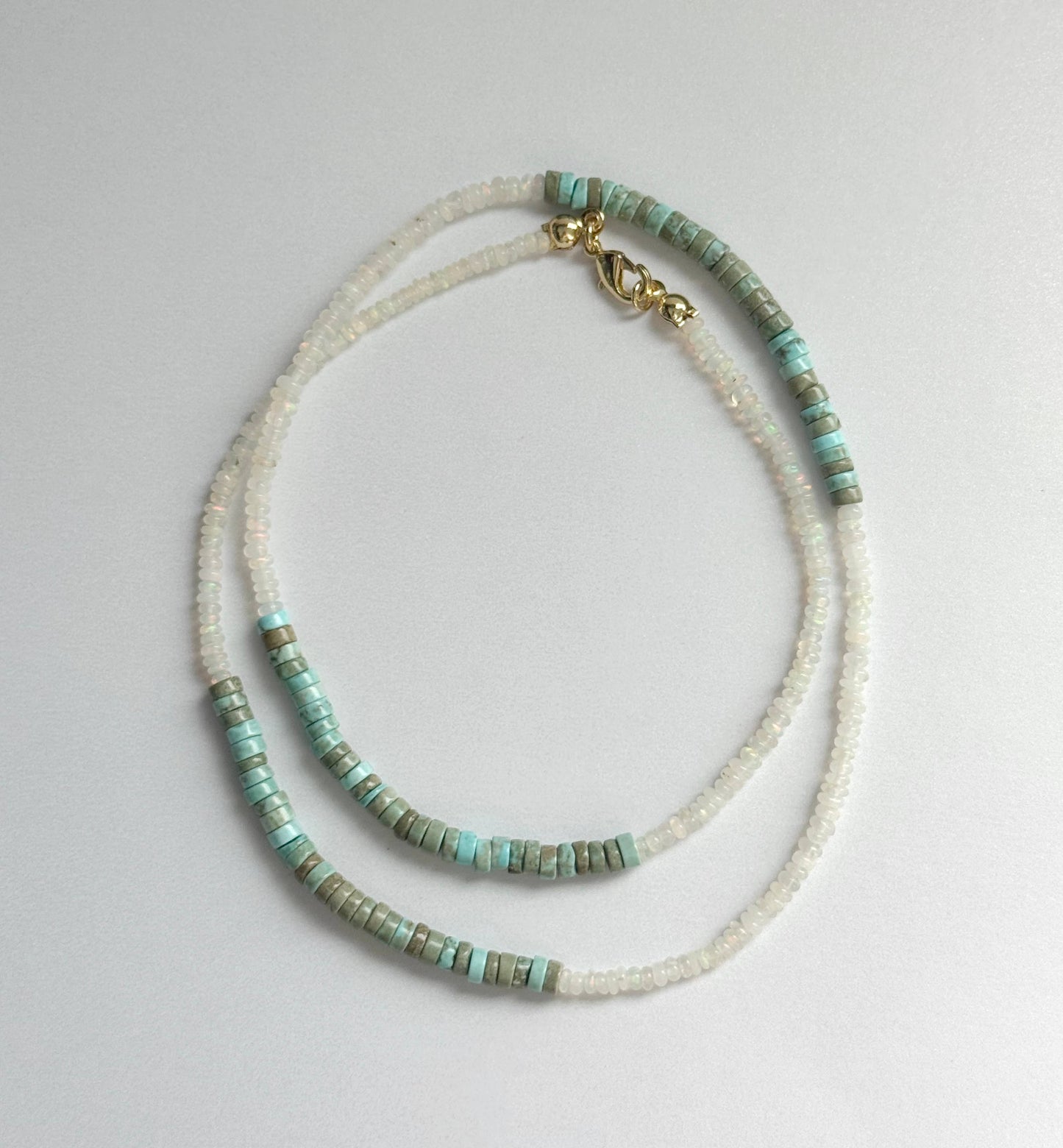 Tramps+Thieves - Turquoise & Ethiopian Opal Necklace