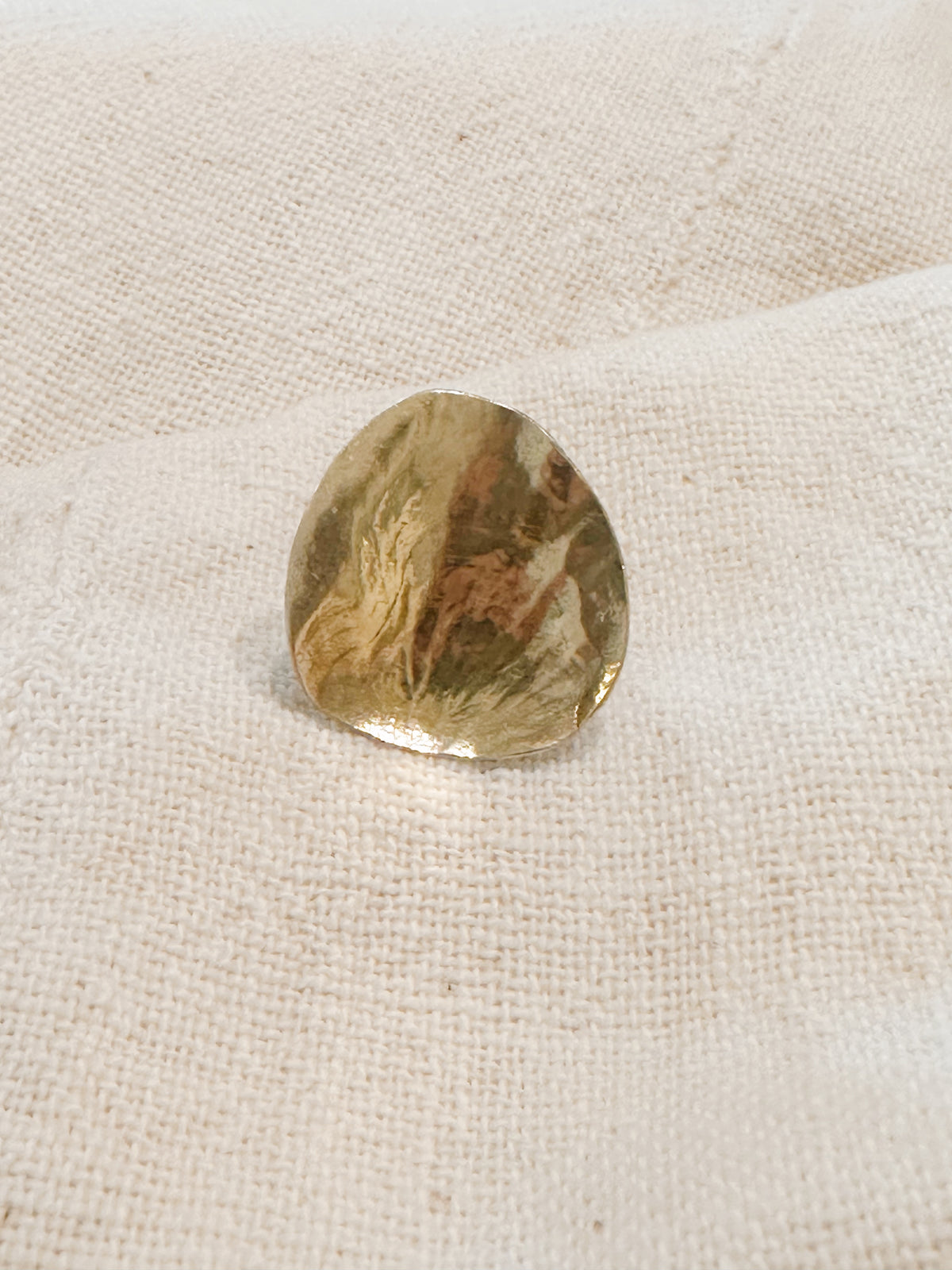 Rare vintage TOUS sterling + 14k gold plated organic ring