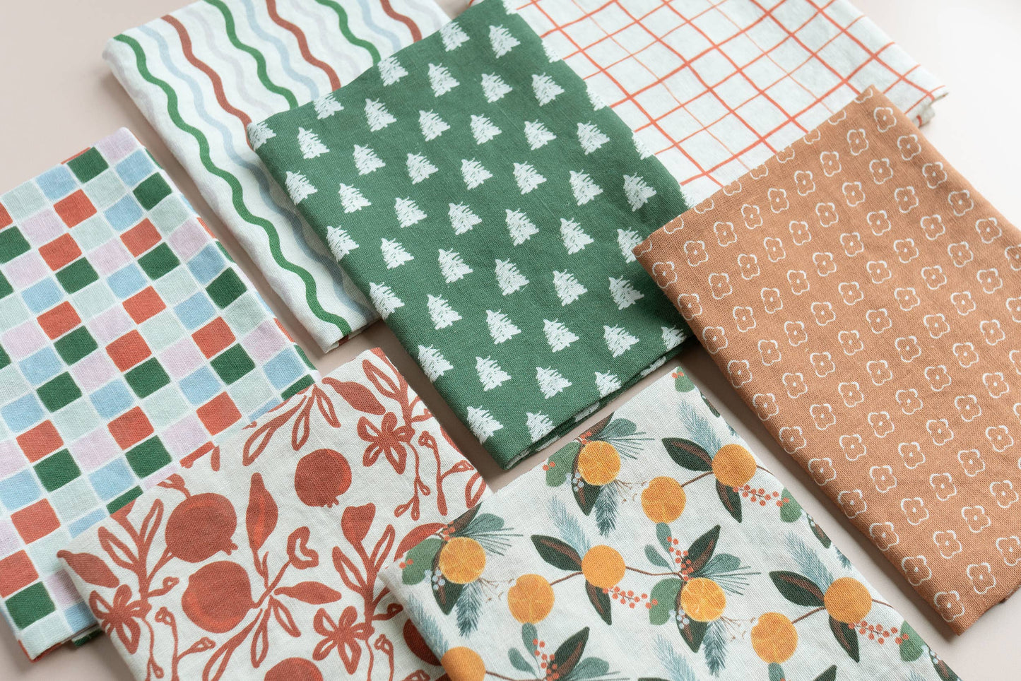Our Heiday - Elise Sienna Linen Tea Towel